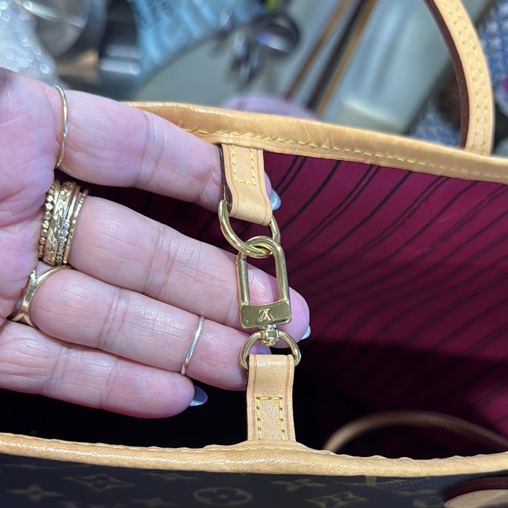Louis Vuitton MM Neverfull Rose Ballerine Striped Lining Limited Edition - Picture 13 of 13